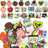 AllGemDiy Teacher Theme Silicone Focal Beads for Pens Characters Teach Pencil Book Focal Beads Silicone Charms Keychain Making Kit Assorted Silico...