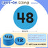 48 Pcs Carpet Floor Circle Sit Markers, Numbers 1-48 Carpet Dots for Classroom Spot Markers 4 Inch Floor Dots for Teachers Students Kids Home Elem...