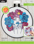 Bucilla Watercolor 6" Stamped Embroidery Kit, Flower Power, Includes 4-Color Printed Fabric, 6" Hoop, Embroidery Floss, Needle, and Instructions, ...