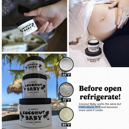 Coconut Baby Oil for Hair & Skin Care, Natural & Organic, Coconut Oil for Cradle Cap, and Infant Scalp Relief, Hair Oil for Adult and Newborn, Sen...