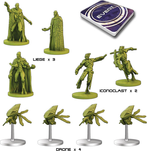 Battle Systems BSGCSE018 Core Space First Born Support - 28mm Miniatures - Board Game - Modular 3D Terrain...