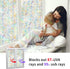 WPCTEV 3D Window Film No Glue Privacy for Glass Sticker Static Cling Heat Control Anti UV Non-Adhesive Decorative Crescent 17.7 Inch x 6.5 Feet...