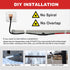 MAXKOSKO Pipe Heat Cable for Water Pipe Freeze Protection, Constant Wattage Heat Tape with Thermostat for Metal And Plastic Home Supply Pipes, Ele...