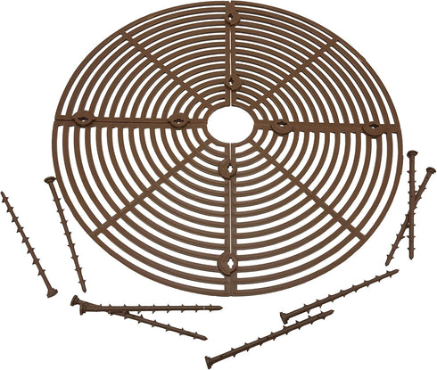 Plant Pot Grid Flower Pot Cover Cat Baby Safety to Protect Children Pets Plant Brown 11.8" Pack of 2...