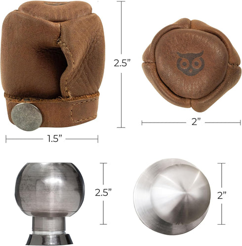 Hide & Drink, Stylish Door Knob & Car Gear Cover, Safety Multi-Purpose Cover, Proof Doors, Baby Proof Door Knob Cover, Full Grain Leather, Handmad...