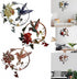 Zoihet Round Metal Bird Wall Art Decor - Hummingbird Wall Art Silhouette for your patio, garden, and fence Art Decor, Bird Wall Silhouette Indoor ...