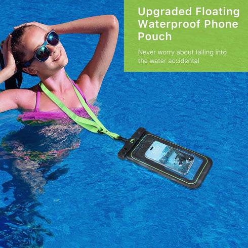 MYBAT PRO IPX8 Waterproof Phone Pouch (1 Pack XL Size + 1 Pack Regular Size), Cell Phone Dry Bag with Detachable Lanyard, Universal Floating Water...