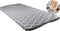 Rally Home Goods Outdoor Fitted Vinyl Rectangular Tablecloth with Flannel Backing for 6 FT Table (30 x 72''), Waterproof Wipeable Cover, Gray Trel...