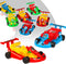 PROLOSO Pull Back Go Kart Friction Powered Racing Cars Kids Birthday Party Favors Goodie Bag Fillers Class Prizes Little Wind Up Vehicle Toys in B...
