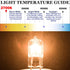 G8 Halogen Light Bulbs 2 pin - G8 Base 20 Watt Light Bulb 120V Dimmable Warm White 2700K - T4 JCD Type Under Cabinet Lighting Bi-Pin Puck Light Bu...
