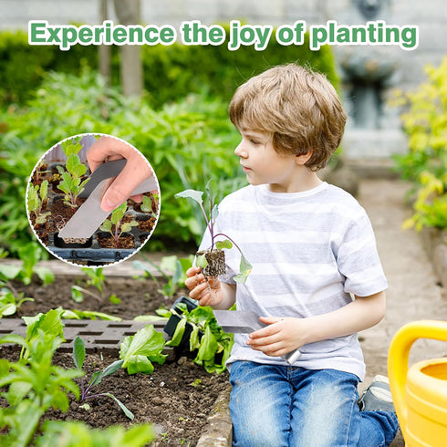 2 Pcs Seedling Transplant Tongs- 6.7 Inch Stainless Steel Gardening Plants Transplant Tongs- Seedling Remove Transplant Pliers for Reducing Root D...