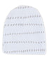 Adjustable Swaddle and Beanie Set Jersey Knit Cotton for Baby Boy Or Baby Girl from 0-3 Months, Grey Dotted Stripes...