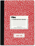 TOPS Composition Book, Wide/Legal Rule, Randomly Assorted Marble Cover, (100) 9.75 x 7.5 Sheets...