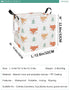 FANKANG Square Nursery Hamper Storage Bins Canvas Laundry Basket Foldable with Waterproof PE Coating Storage Baskets Gift Baskets for Children, Of...
