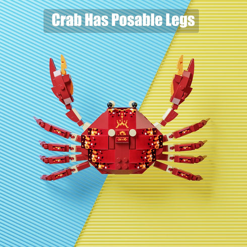 Ocean Animal Building Blocks, Deep Sea Creatures Building Toy Set for Kids Boy Girl Crab(242PCS)...