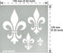 Aleks Melnyk No.250 Metal Stencil, Fleurs de Lys Symbole, French fleur-de-lis, Lily Flower, Ornament, Vintage, Patterns, Template for Wood Burning...