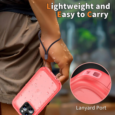 Cozycase Compatible with iPhone 13 Pro Max Waterproof Case - Full Body Dustproof Shockproof Built-in Screen Protector Rugged Waterproof Case for i...