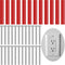 24 Pcs Electrical Outlet Spacers Box Extender Kit Round Electrical Box Extender 12 Pcs Switch and Receptacle Screw Straight and 12 Pcs Longer Scre...