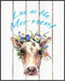 Posterizer 1 pcs-Live in the moment-cute cow poster-Comedy Art-Art for Animal Lovers-Gift for Daughter, Son, Kids-decor for Girls, Teens Bedroom- ...
