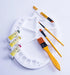Exerz Artist Paint Brush 10pcs Professional Synthetic hair Brushes in a Travel Case/Perfect for Acrylic Watercolor Gouache & Face Paint - Acrylic...