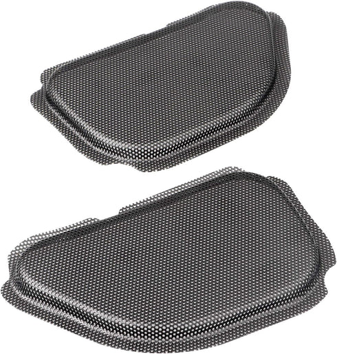 Black Metal Fairing Mesh Front Speaker Grills Cover Trim Replacement For Harley Road Glide FLTR 1998-2013...