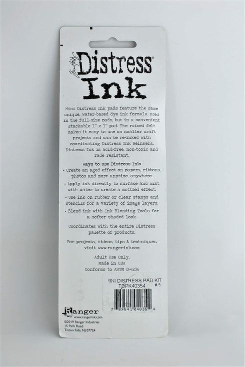Distress Mini Ink Pads 4/Pkg-Kit 5...