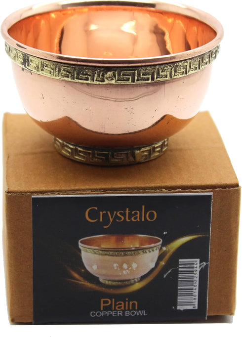 Copper Offering Bowl, 3 Inch Diameter, Great for Altar use, Ritual use, Incense Burner, smudging Bowl, Decoration Bowl, Offering Bowl (Plain)...