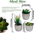 Set of 5 Succulents Fake Plants Bedroom Aesthetic Small Fake Plants Bathroom - Mini Fake Plants Decor for Office Desk Decor - Tiny Realistic Fake ...