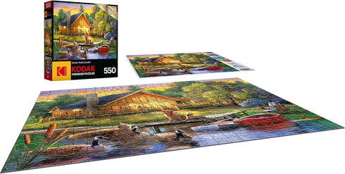 RoseArt - Kodak Premium - Guardians of The Lake - 550 Piece Jigsaw Puzzle for Adults...