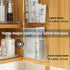 MORNITE Bathroom Medicine Cabinet Organizer Set, Small Shelves Holder Compartments for Lipstick, Facial Mask, 2 Pcs Trays for Cabinet Wall, Vanity...