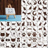 65pcs Reusable Cat Stencils for Painting on Wood,Cat Theme Painting Perfect for DIY Crafts, Scrapbooks, and Home Supplies...