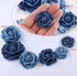 YXQ 6Pcs Fabric Flower 3 Sizes Denim Flowers Decoration DIY Crafts...