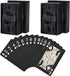 Joyoldelf Black Playing Cards with Dollar Pattern, 2 Pcs Playing Cards - Cool Poker Cards/Playing Cards with Box, Waterproof Playing Cards for Par...
