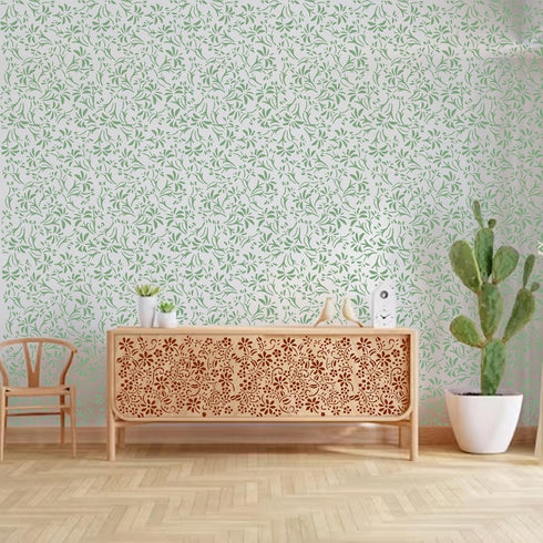 Large Flower Stencils for Painting on Wood Wall Reusable 16.5inch Floral Leaf Stencils for Crafts Canvas Furniture Wall Drawing Card Making Patter...