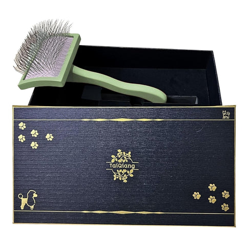 Dog Slicker Brush for Goldendoodle Labradoodle Poodle, Professional Gromming Dematting Slicker Brush, Soft Long Stainless Steel Pins, Coat Slicker...