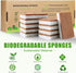 Biodegradable Natural Kitchen Sponge?Eco Friendly Sponges for Dishes,Compostable Cellulose Sponge with Natural Plant Based Coconut Walnut Sustaina...