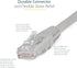 StarTech.com 1ft CAT6 Ethernet Cable - Gray CAT 6 Gigabit Ethernet Wire -650MHz 100W PoE++ RJ45 UTP Molded Category 6 Network/Patch Cord w/Strain ...