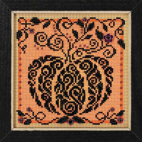 Mill Hill Enchanted Pumpkin Beaded Counted Cross Stitch Kit 2018 Buttons & Beads Autumn MH141821...