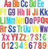 134 Pcs 5 Inch Bulletin Board Letters Colorful Alphabet Letters Numbers and Punctuation Cutouts Letters for Bulletin Board Wall Set for Display Bo...