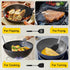 2 pack silicone spatula set,Solid & Slotted spatulas silicone heat resistant,turner spatulas for kitchen use,Rubber Spatulas for Fish, Eggs, Panca...