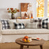 MIULEE Pack of 2 Classic Farmhouse Buffalo Check Plaids Polyester Linen Soft Soild Square Throw Pillow Covers Grey and White Home Decor Outdoor Cu...