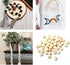 3/4"Wooden Round Beads 100pcs Unfinished Natural Loose Beads Spacer Beading Supplies Jewelry Findings Charms...
