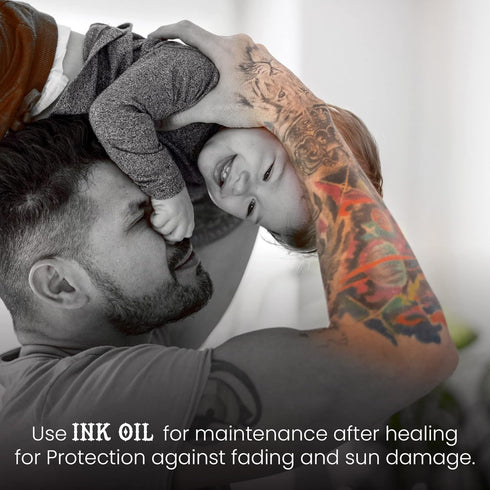 Tattoo Aftercare Oil | 1 oz | For New & Older Tattoos | Safe While Healing | Skincare Supplies...