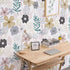 Mecpar Floral Peel and Stick Wallpaper 17.71'' x 118'' Pink Perennial Blooms Floral Wallpaper Floral Contact Paper Vinyl Self Adhesive Removable W...