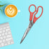 Westcott 8" All Purpose Value Stainless Steel Straight Scissors, Red...