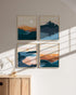 HAUS AND HUES Nature Wall Art - Mountain Landscape, Geometric Abstract, Adventure Decor...
