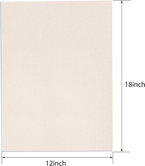 Aida Cloth 14 Count Cross Stitch Fabric 12 by 18 Inch,8 Color...