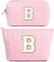 Graduation Gifts Personalized Initial Makeup Bag Mothers Day Gifts Teach Bag Makeup Bag Pouch Make Up Bags Travel Toiletry Bag for Her Mom Girlfri...