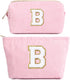 Graduation Gifts Personalized Initial Makeup Bag Mothers Day Gifts Teach Bag Makeup Bag Pouch Make Up Bags Travel Toiletry Bag for Her Mom Girlfri...