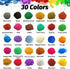 30 Colors Mica Powder, Mica Pigment Powder for Epoxy Resin, Lip Gloss, Eye Shadow, Paint, Dye, Soap Making, Nail Polish, Candle Making, Bath Bombs...